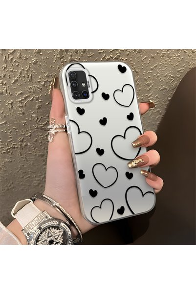 CHICASELUX Samsung Galaxy A51 4g Compatible Silicone Case with a Black Stripe...