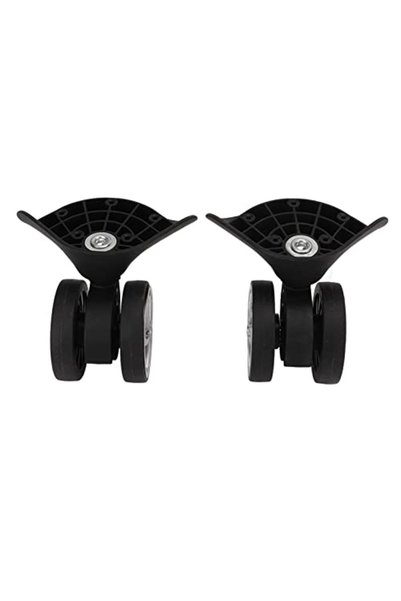 Generic Black Nylon Luggage Wheels, 2 Pcs Replacement with Screws, Quiet and ...