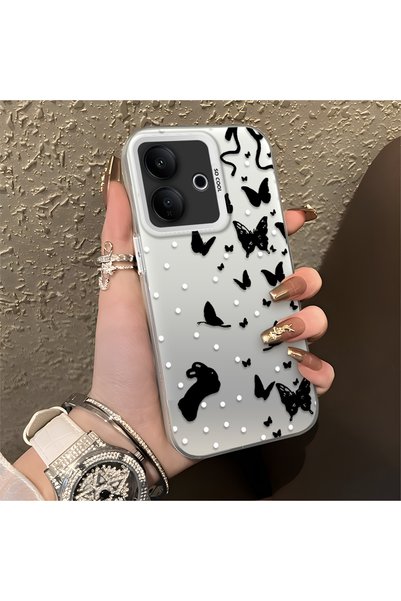 CHICASELUX Vivo V60 Lite 4G/5G Compatible Case with a Dot and Butterfly Patte...