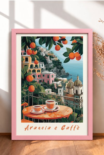 HOMEPACK Arancia e Caffè: Απολαύστε τον καφέ σας στη βεράντα – Πίνακας με κορ...