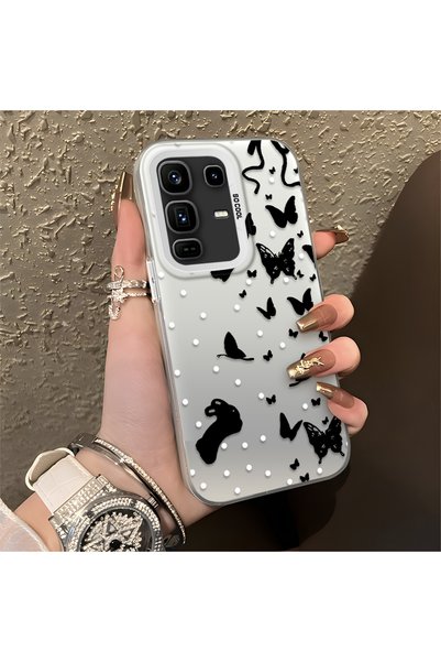 CHICASELUX Infinix Note 50 Pro Plus Compatible Case with a Dot and Butterfly ...