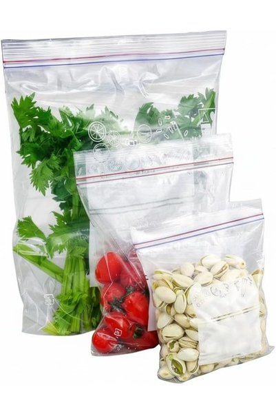 Generic Reusable Food Storage Bags Set 45PCS, BPA Free Ziplock Freezer Bags L...