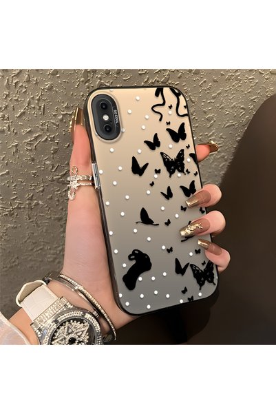 CHICASELUX iPhone XS Max Compatible Case with Dot and Butterfly Print, for Ev...