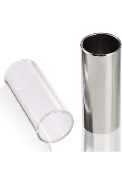 Generic 2 Pieces Glass Slide and Stainless Steel Slide in Box,Enhance Your Gu...