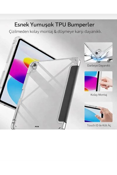 Alfa MEC Xiaomi Redmi Pad 2 11 İnç Uyumlu Mika Mars Kalem Bölmeli Modlu Kılıf