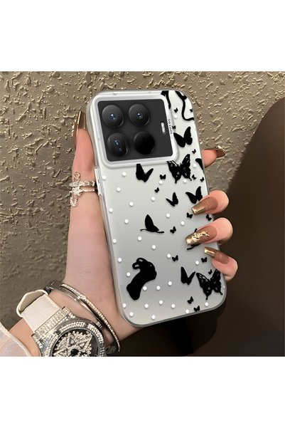 CHICASELUX Mi 15t Pro Compatible Dot and Butterfly Combination Printed Case, ...