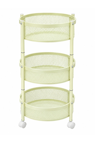 F BIN SHIHON Multi-Layer Movable Circular Storage Rack (Organizer Shelf) 3 Ti...