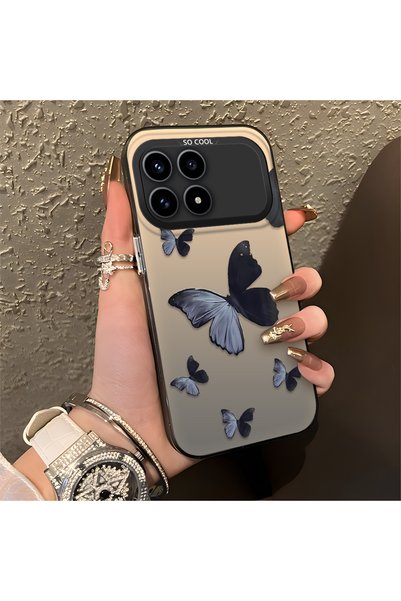 CHICASELUX Black and Gray Butterfly-Printed Protective Case Compatible with P...