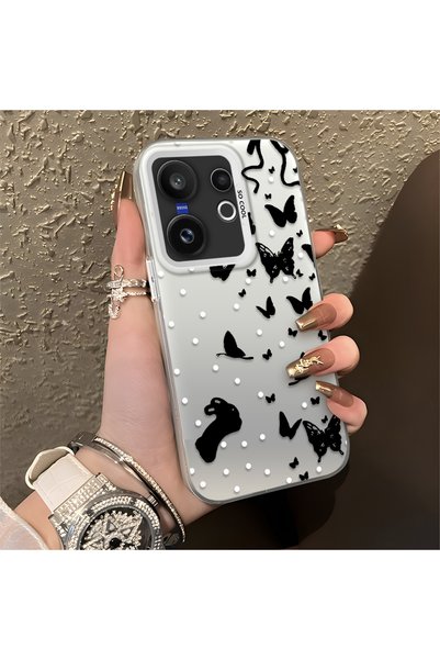 CHICASELUX Vivo X200 Fe Compatible Case with a Dot and Butterfly Pattern, Sui...