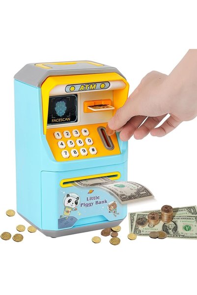 Generic Electronic Money Bank for Kids, with Password Fingerprint Lock, Auto-...