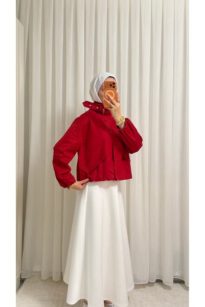 MODA BEYKA DİK YAKA FERMUARLI CEKET