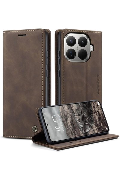 Generic حافظة CaseMe لهاتف Xiaomi 15T Pro، غطاء فاخر من الجلد الصناعي بتصميم ...