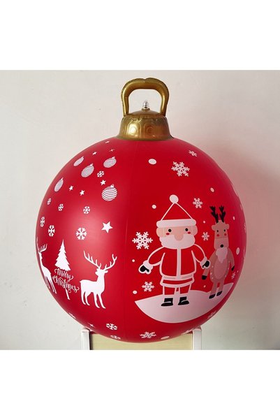 Noonedibs Decorațiuni de Crăciun, balon gonflabil gigantic de 60 cm pentru ex...