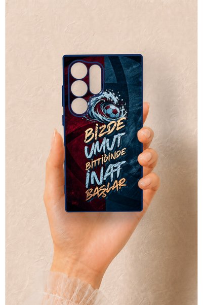 Vip Case غطاء سيليكون بتصميم موجي باللونين الأحمر الداكن والأزرق، متوافق مع ه...