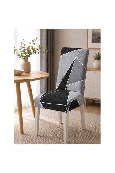 JOJO HOME Set de 6 huse pentru scaune, Jojo Home, Poliester, Fixare elastică,...