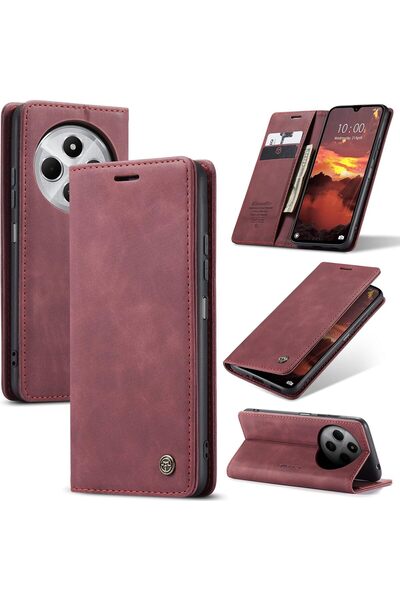 Generic CaseMe Wallet Case for Redmi 14C 4G, Premium Retro PU Leather Flip Co...