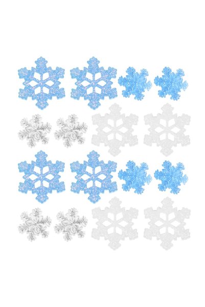 Noonedibs 50 de mini fulgi de zăpadă din rășină, accesorii DIY