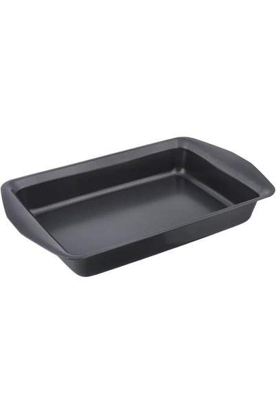 Generic صينية خبز من الفولاذ الكربوني، مقاس 38 سم × 22 سم، غير لاصقة، صينية ل...