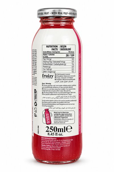 Naren Fruisy Karpuz - Çilekli Limonlu İçecek 200 ml x 6