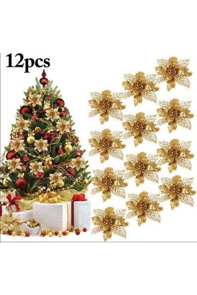 Noonedibs Decorațiuni de brad de Crăciun, 12 buc ornament de brad de Crăciun ...