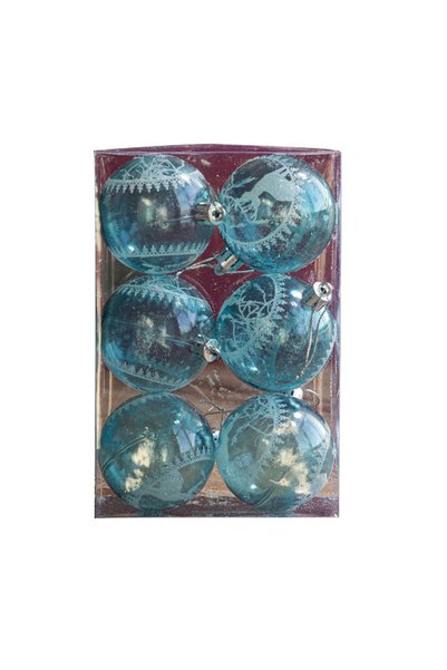 Noonedibs 6 buc Globuri de Crăciun Ornamente Agățate pentru Bradul de Crăciun...