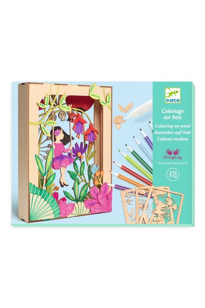 djeco Set creativ diorama 3D din lemn "AlizÃ©e",