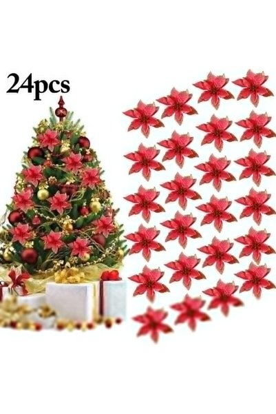 Noonedibs 12 piese Set de ornamente pentru brad de Crăciun Deco Crăciun cu sc...