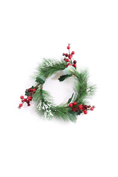 Noonedibs Ghirlandă de păr Coroană de flori cu flori Poinsettia Holly Berry P...