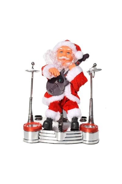 Noonedibs Crăciun electric Vintage saxofon dans muzică Moș Crăciun decor de C...