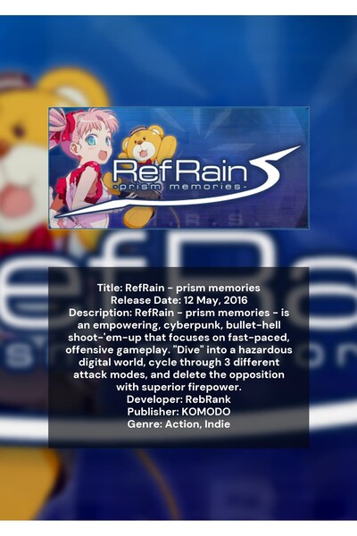OEM RefRain Infographic Poster Prismatic Memories, Minimalist Design, 250g Ca...