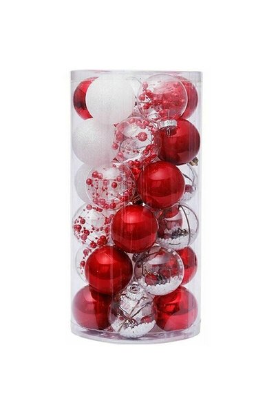 Noonedibs Globuri de Crăciun, Set de ornamente pentru bradul de Crăciun