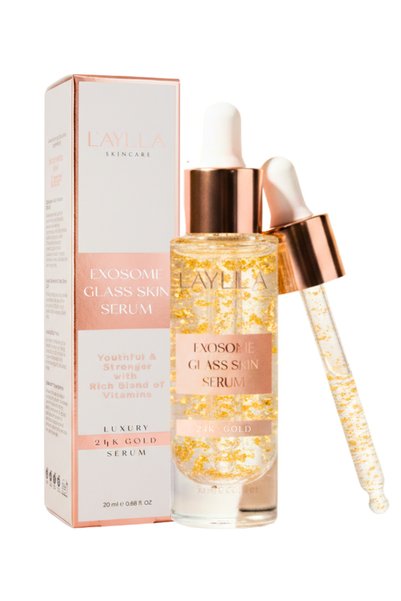 Glass Skin Serum 20 ml - 24K Gerçek Altın, Bitkisel Goji Eksozomu ve Kök Hücre Teknolojisi ile Cam Cilt Etkisi Veren Karşıtı Bakım