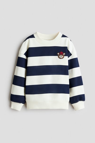 H&M Motif Detaylı Sweatshirt