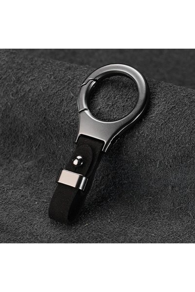 Choice black 1pc Minimalist Suede Keychain Creative Fashion Car Keyring for M...