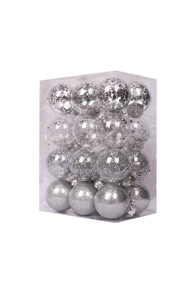 Noonedibs Ornamente de Crăciun cu globuri, ornamente decorative de Crăciun su...