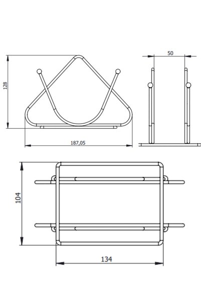 Edora Home Mat Gümüş Metal Masaüstü Peçetelik, Sofra, Kafe ve Restoran İçin Peçete Standı