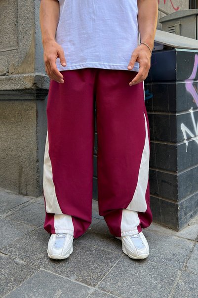 Flaw Wear Wave Claret Red Track Pants