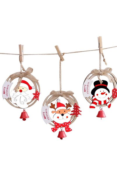 Noonedibs Set de 3 ornamente de Craciun pentru brad, decoratii de petrecere d...