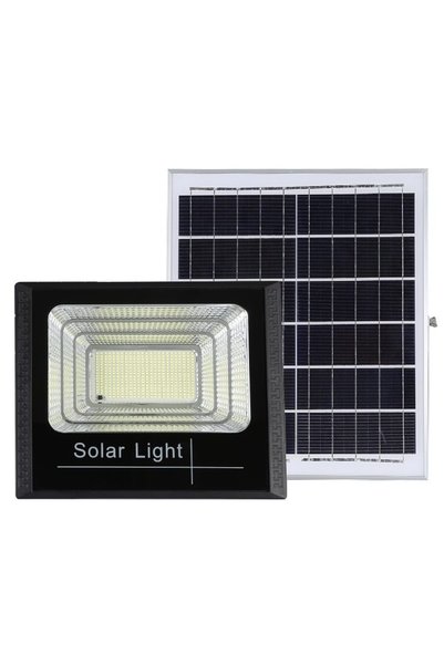 DAMUR SMD LED прожектор 300W със соларно зареждане, соларен панел, с дистанци...