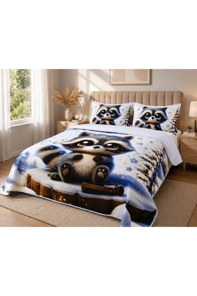 JOJO HOME Husă de pilotă și fețe de pernă, Jojo Home, Bumbac, 3 piese, 2 pers...