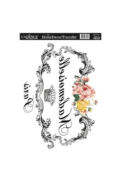 Cadence Boya ورق نقل جاهز للديكور المنزلي HDT11، مقاس 25 × 35 سم.
