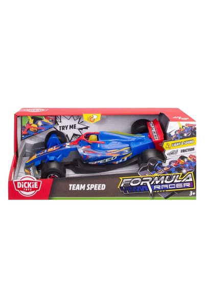 Dickie toys formula racer masina team speed cu lumini si sunete scara 1 la 24
