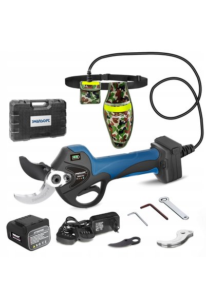 SWANSOFT Foarfecă electrică de grădină 40mm 1050W, foarfecă electrică de tăia...