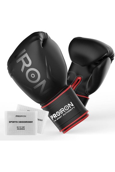 PROIRON Boxing Gloves MMA Punch Bag Training Mitts for Muay Thai, Sparring, K...