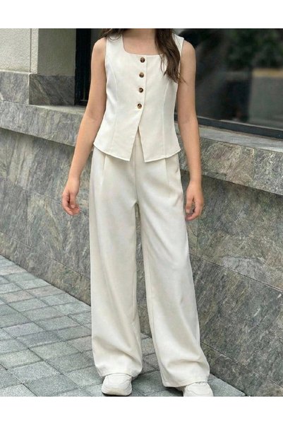 Evendi Suit, Ecru