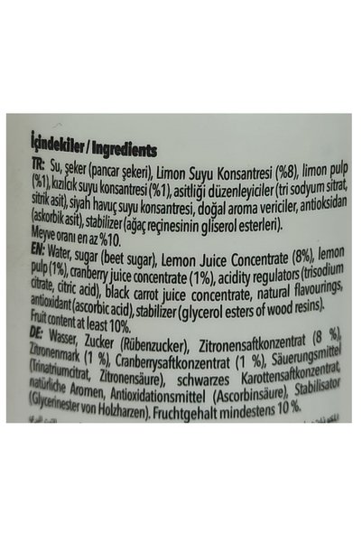 Naren Fruisy Kızılcıklı Limonlu İçecek 250 ml x 6