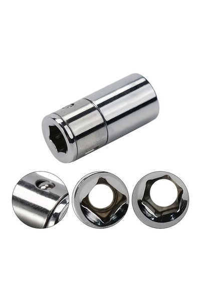 Generic 1 4 Inch Hex To Square Interchangeable Bit Adapter Quick Conversion C...