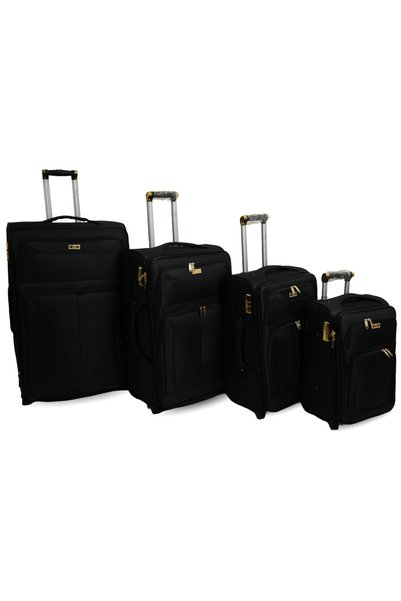Generic Brand 4Pcs Canvas Luggage Suitcase Set with 2 Wheels |   Sizes 32/28/...