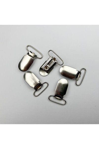 Generic 4pack Black Metal Duckbill Buckle Strap Clips Adjustable Suspenders G...