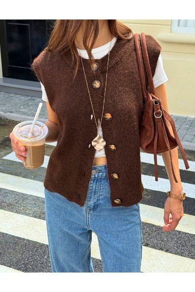 Evendi Vest, Brown